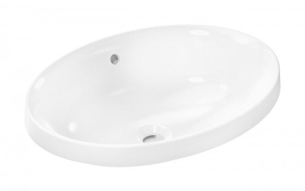 Inset Basin Hansgrohe Xuniva D Oval SmartClean 550x400x130 mm White