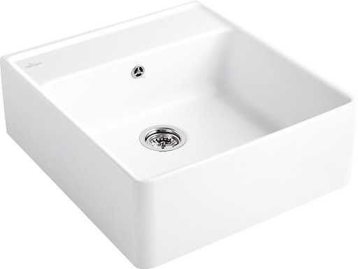 Villeroy and Boch Countertop Sink 595mm White Alpin CeramicPlus | Push open waste | 0