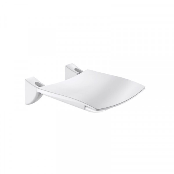 Delabie Foldable shower seat Glossy White 506x420x138mm