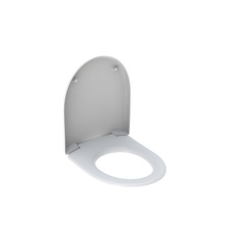 Geberit D Shaped Toilet Seat Renova Antibacterial 454x366x58mm White