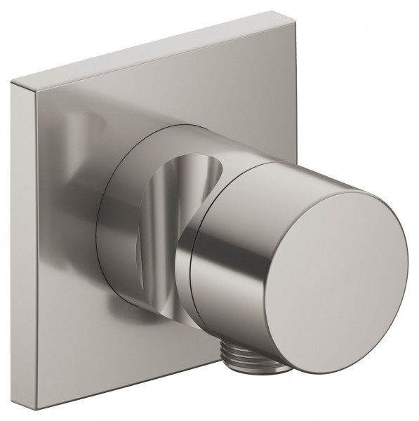 Valve Keuco IXMO Pure Square, with hose connection and hand shower holder Stainless Steel Finish