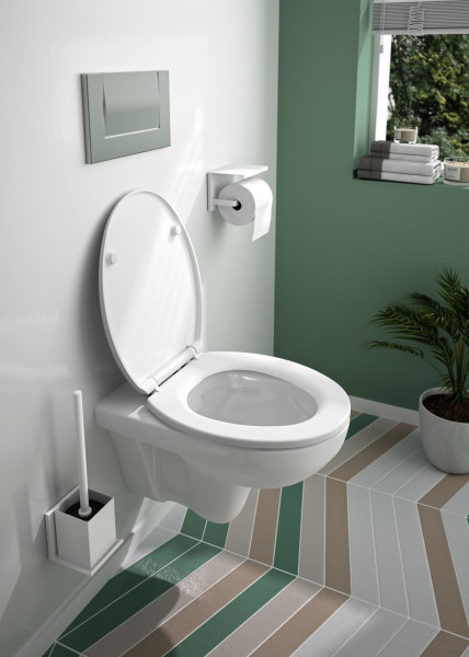 Allibert Soft Close Toilet Seat KALEO 375x55x448mm Glossy White
