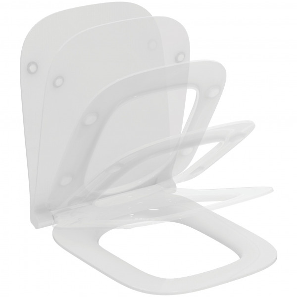 Soft Close Toilet Seat Ideal Standard i.life B, slimseat 360x45x450mm White