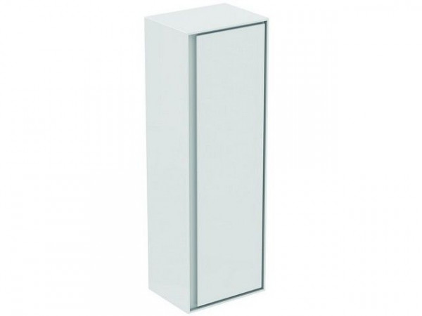 Ideal Standard Wall Mounted Bathroom Cabinets Connect Air Semi-Column Unit Glossy White Laquered
