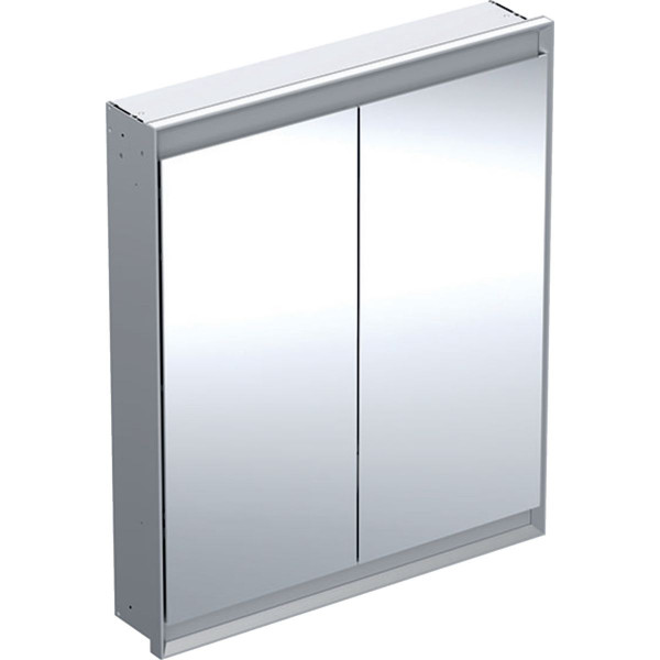 Bathroom Mirror Cabinet Geberit ONE Flush mount, 2 doors 750x900mm Aluminium