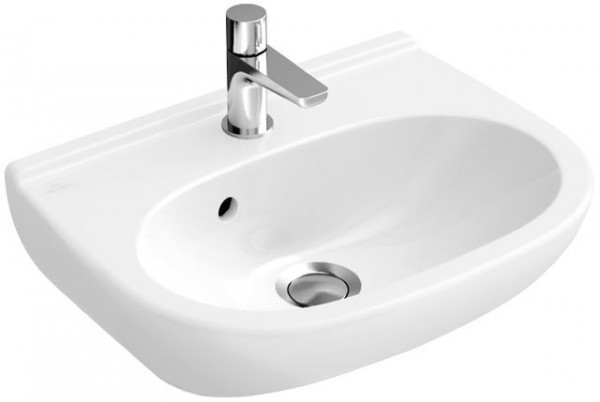 Villeroy and Boch Cloakroom Round Basin O.Novo Compact 500x400mm White 536050R1