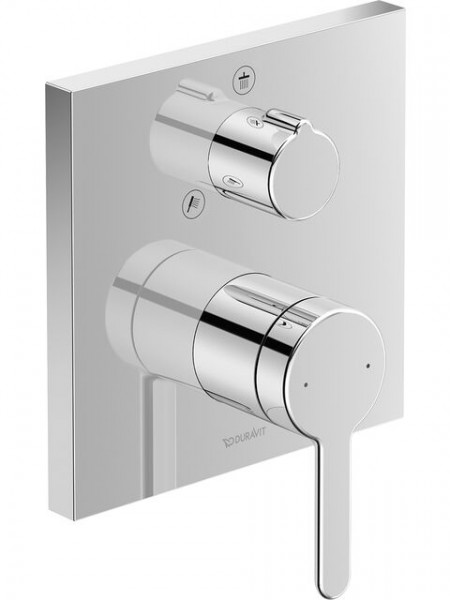 Duravit C1 Thermostatic shower mixer for concealed installation 195x195x195mm C14210011010