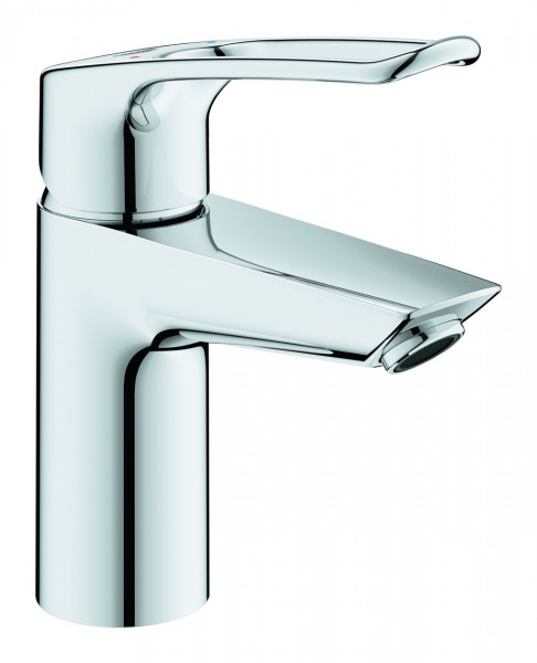 Small Basin Taps Grohe Eurosmart with Push-Open waste set and open lever Chrome