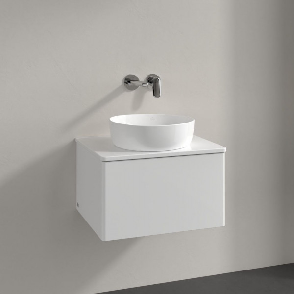 Vanity Unit For Countertop Basin Villeroy and Boch Antao 1 drawer 600x360x500mm Glossy White Laquered