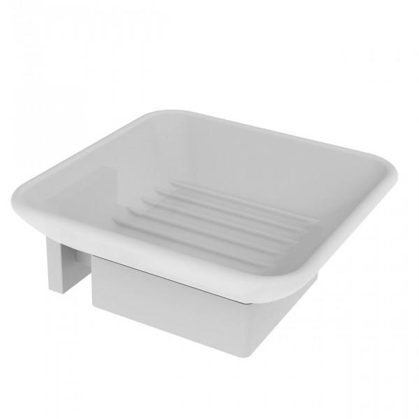 Wall Mounted Soap Dish Allibert LOFT-GAME 120x104x59mm White Matt