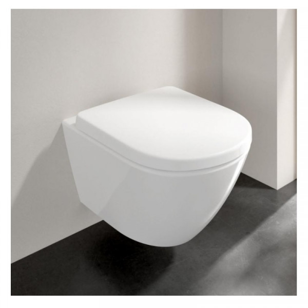 Villeroy and Boch Wall Hung Toilet Subway 2.0  Horizontal Outlet White Rimless 4609R001