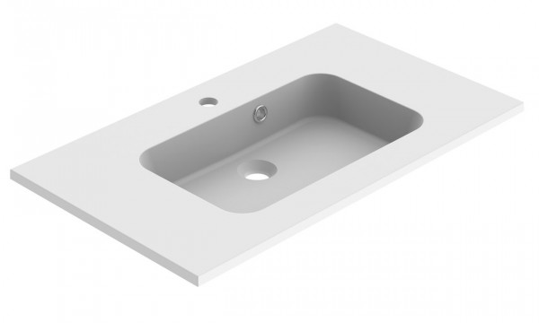 Allibert Vanity Washbasin STYLE 1 hole 18x465mm White Mat | 805 mm | In the Middle