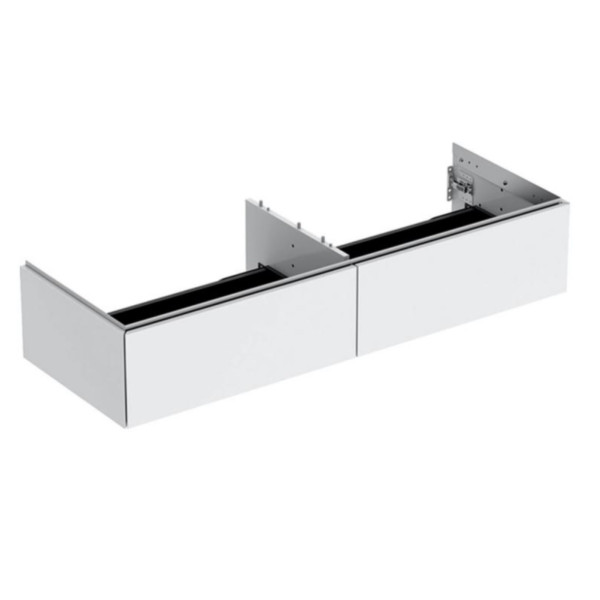 Vanity Unit Built-In Basin Geberit One ONE 2 drawers 1332mm Glossy White