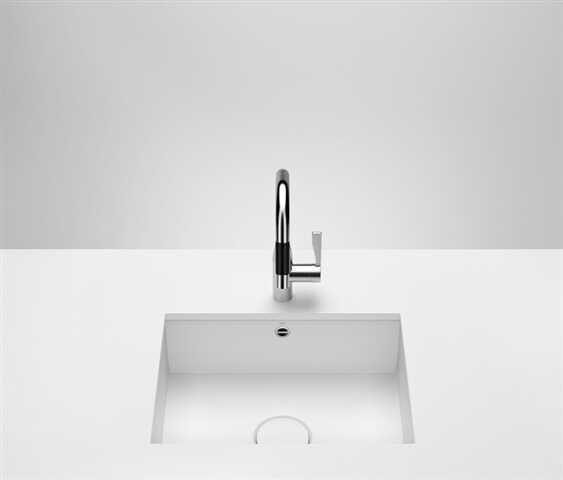 Dornbracht Undermount Sink 1 bowl with Waste Set 550x400mm White Matt
