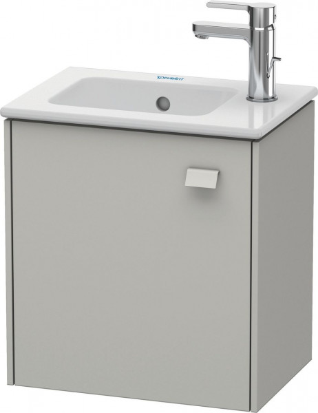 Cloakroom Vanity Unit Duravit Brioso 1 left-hinged door, for Lav. ME 420mm Concrete Grey Matt BR4000L0707