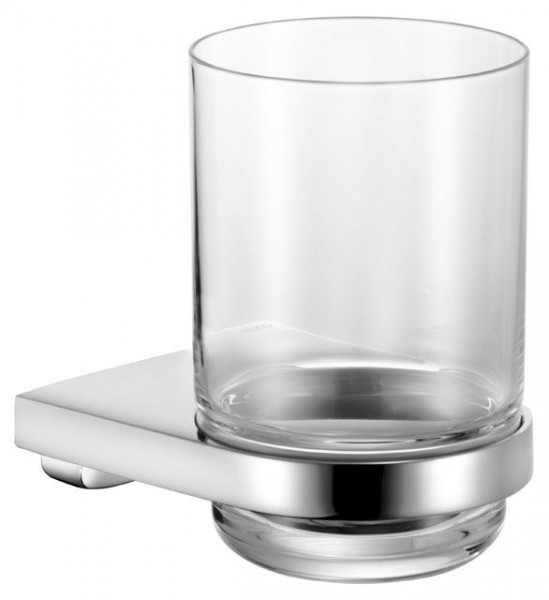 Keuco Toothbrush Holder, with glass Collection Moll Chrome