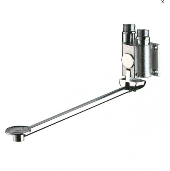 Delabie Foot-operated instant sink faucet Chrome 300 mm 736102