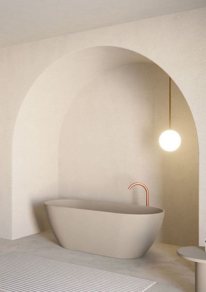 Riho Freestanding Bath Bilbao 1700x800x555mm Pebble grey