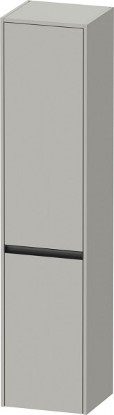 Tall Bathroom Cabinet Duravit Ketho.2 2 doors left, anthracite handle 1760mm Concrete Grey Matt K21329L07070000