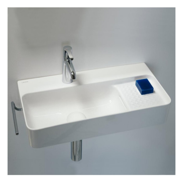Countertop Basin Laufen VAL Compact 1 hole, overflow, shelf on right 310x155x600mm White