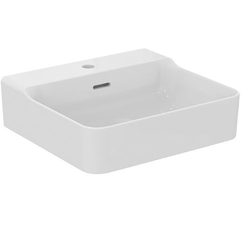 Ideal Standard Wall Hung Basin CONCA 1 hole with overflow 500x165x450mm White