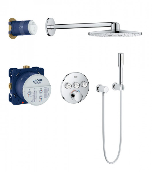 Grohe Built In Shower SmartControl 400mm 2 jets Chrome 34709000