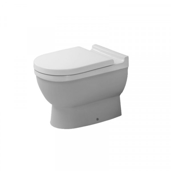 Duravit Back To Wall Toilet Starck 3 Horizontal Outlet White Washdown 124092000