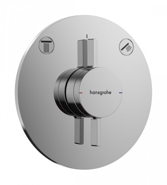 Concealed Shower Tap Hansgrohe DuoTurn S Recessed 2 outlets ø155mm Chrome
